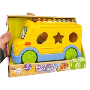 Toddler Xylophone School Bus 9 Pieces,  Bus Store Accessories